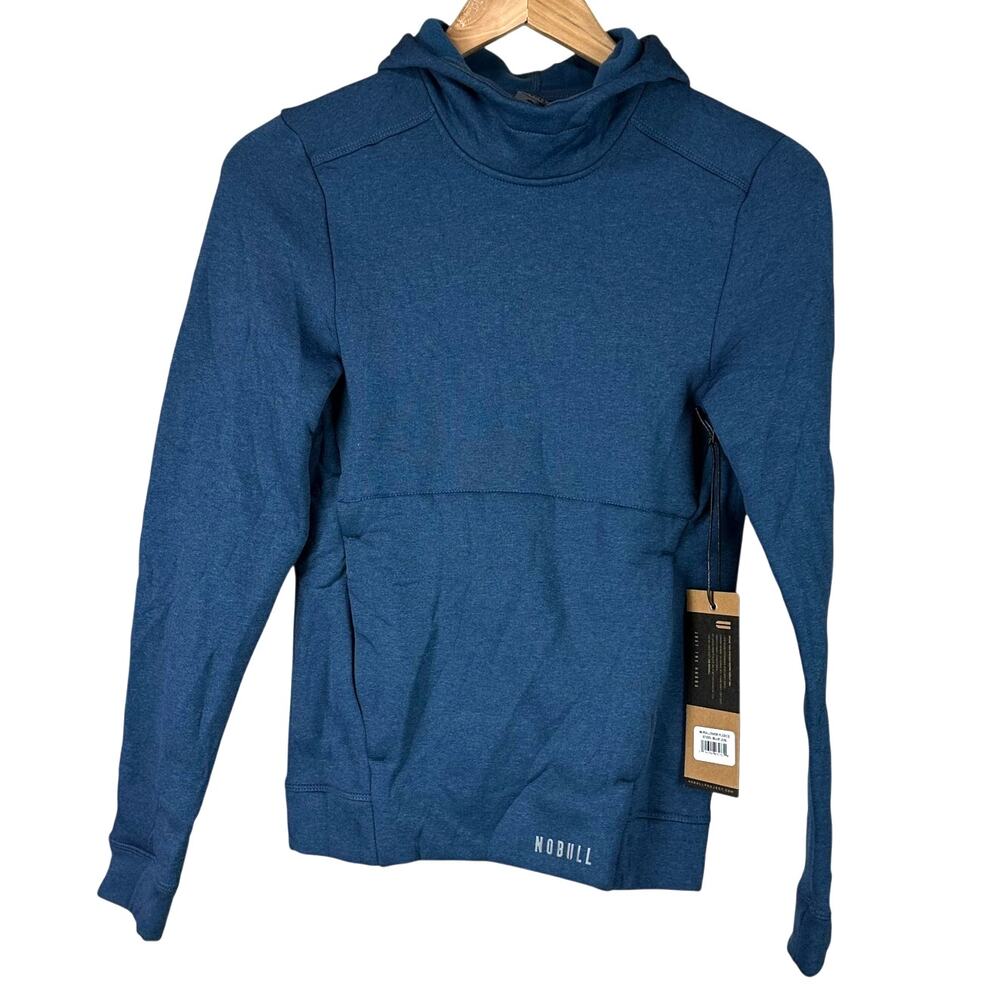 Nobull Women's Pullover Fleece Steel Blue Size X-Small New With Tags Condition